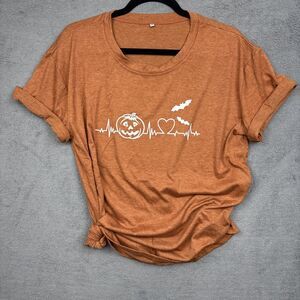 Womens Halloween T-Shirt size M NWOT Heartbeat Funny Novelty Costume Tee Unisex